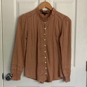 Quince Organic Cotton French Peasant Blouse